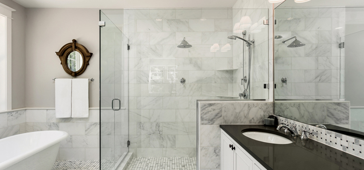 bathroom shower door installation in Elverta
